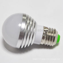 Fabrication de la Chine 3W 3leds e27 round shap LED bulb